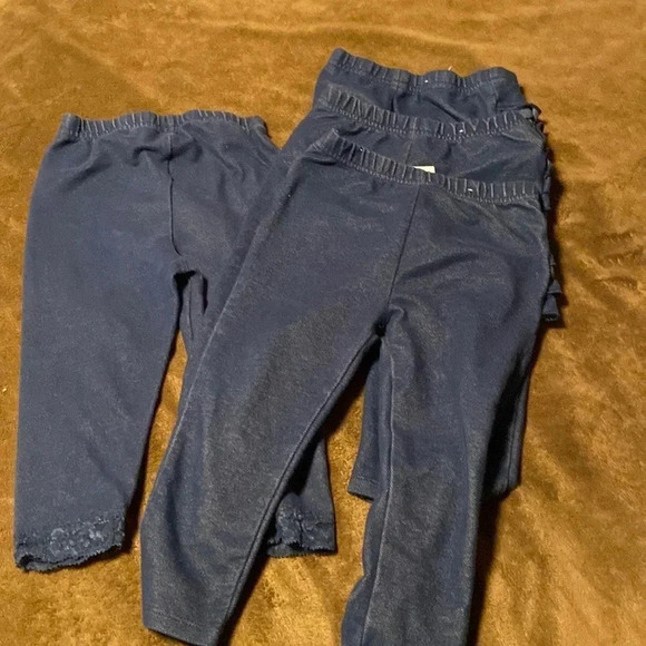Garanimals Other - 4 pair of jeans jeggings size girls 24 months, ruffle bottoms